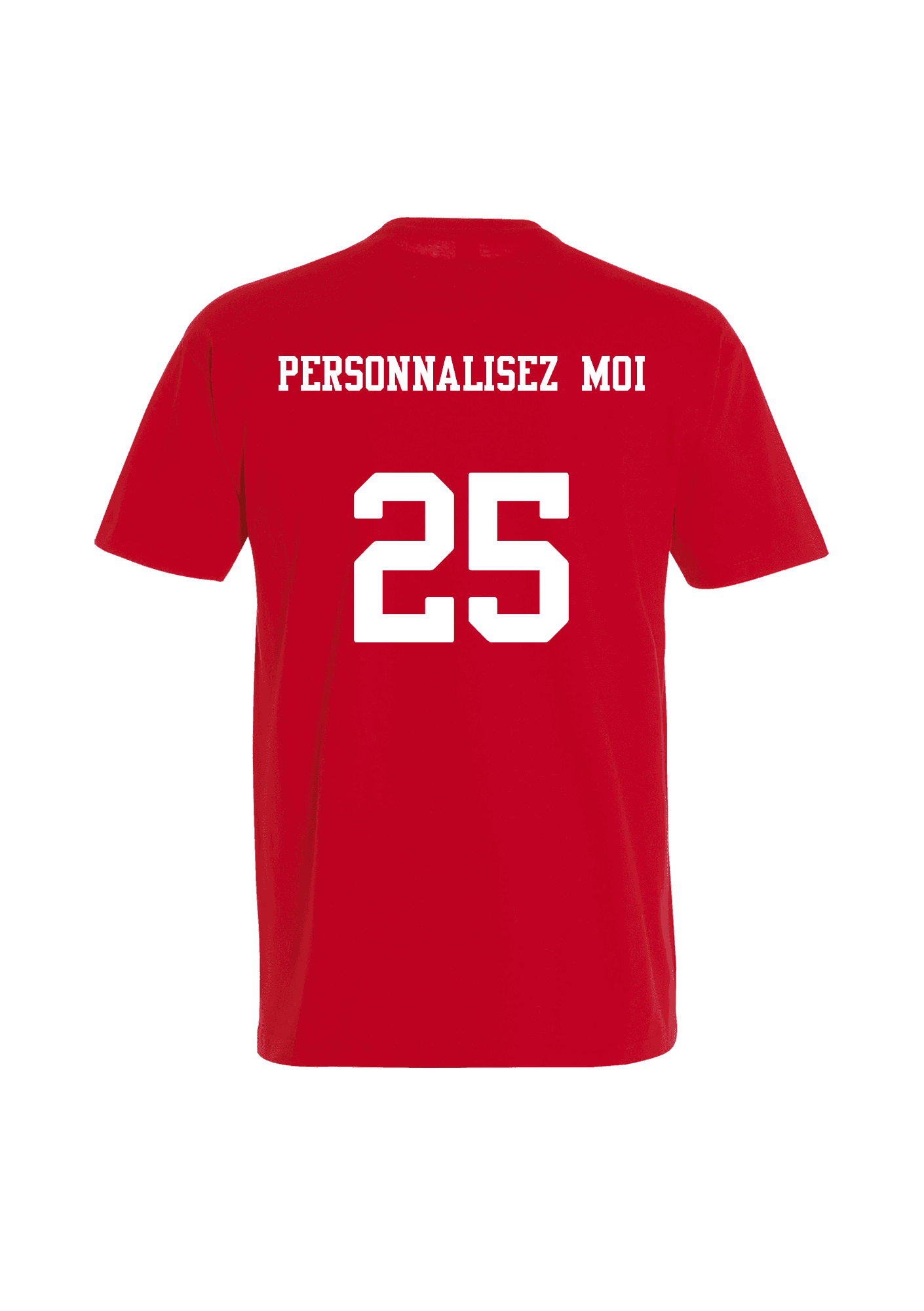 T-shirt Adulte rouge personnalisable 058 Les Avalanches d'Annecy - AVA14-IMPERIALROUGEDOS-PERSONNALISABLE