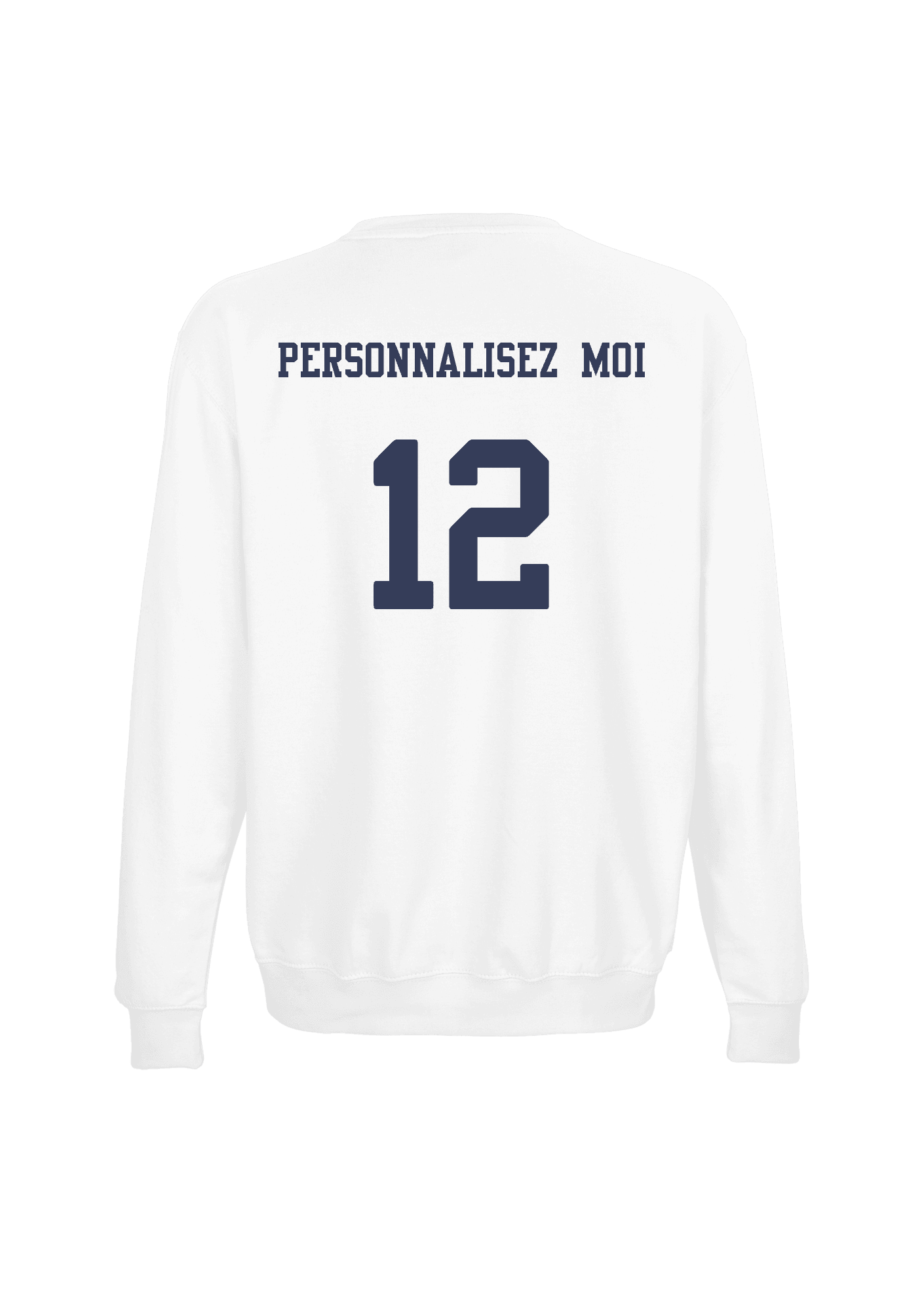 Sweat Blanc Adulte personnalisable 059 Les Avalanches d'Annecy - AVA18-COLUMBIABLANCDOS-PERSONNALISABLE